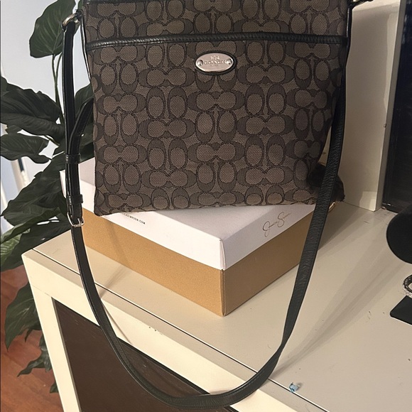 Coach Black and Brown Crossbody Bag - Picture 3 of 6